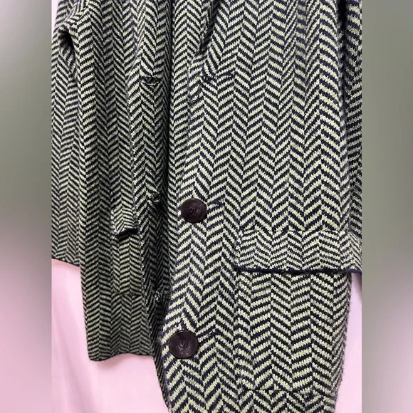Anthropologie John + Jenn Herringbone Longline Blazer - Picture 3 of 8